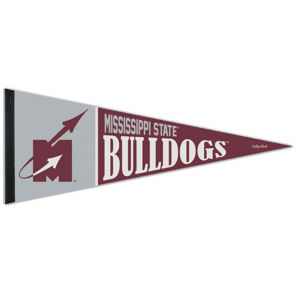 MISSISSIPPI STATE BULLDOGS / Vintage Collegiate Flying M Logo Premium Pennant 12" x 30"