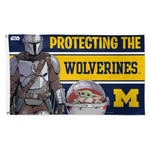 Michigan Wolverines / Star Wars MANDALORIAN Flag - Deluxe 3' X 5'