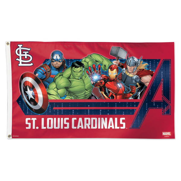 St. Louis Cardinals / Marvel (c) 2021 MARVEL Flag - Deluxe 3' X 5'