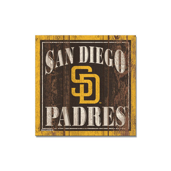 San Diego Padres Wooden Magnet 3" X 3"