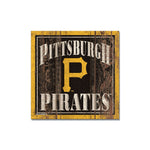 Pittsburgh Pirates Wooden Magnet 3" X 3"