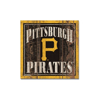 Pittsburgh Pirates Wooden Magnet 3" X 3"