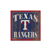Texas Rangers Wooden Magnet 3" X 3"
