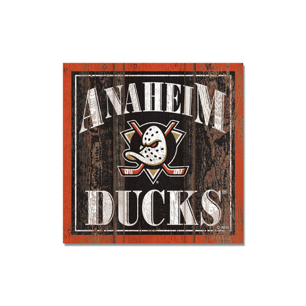 Anaheim Ducks Wooden Magnet 3" X 3"
