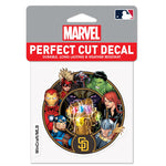 San Diego Padres / Marvel (c) 2021 MARVEL Perfect Cut Color Decal 4" x 4"
