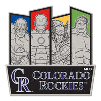 Colorado Rockies / Marvel (c) 2021 MARVEL Collector Pin Jewelry Card