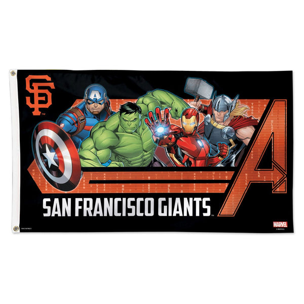 San Francisco Giants / Marvel (c) 2021 MARVEL Flag - Deluxe 3' X 5'