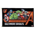 Baltimore Orioles / Marvel (c) 2021 MARVEL Flag - Deluxe 3' X 5'