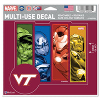 Wholesale-Virginia Tech Hokies / Marvel (c) 2021 MARVEL Multi-Use Decal - cut to logo 5" x 6"