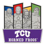 TCU Horned Frogs / Marvel (C)2024 MARVEL Collector Pin Jewelry Card