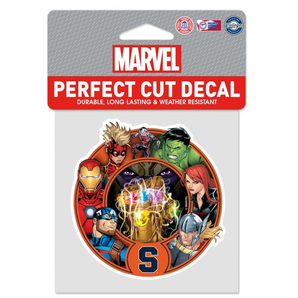 Wholesale-Syracuse Orange / Marvel (C) 2021 Marvel Perfect Cut Color Decal 4" x 4"