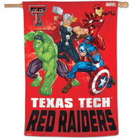 Wholesale-Texas Tech Red Raiders / Marvel (c) 2021 MARVEL Vertical Flag 28" x 40"