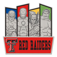 Wholesale-Texas Tech Red Raiders / Marvel (c) 2021 MARVEL Collector Pin Jewelry Card