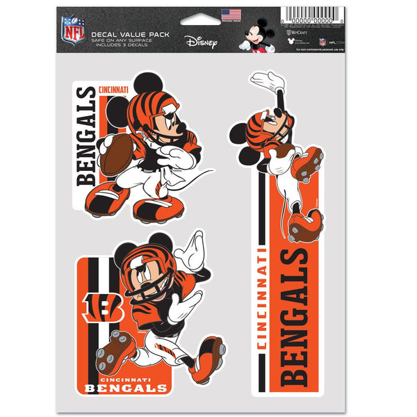 Cincinnati Bengals / Disney Mickey Mouse Multi Use 3 Fan Pack