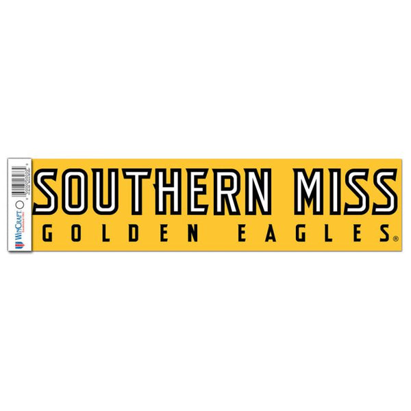 Wholesale-Southern Miss Golden Eagles Bumper Strip 3" x 12"