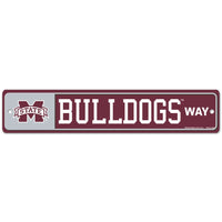 Mississippi State Bulldogs Street / Zone Sign 3.75" x 19"