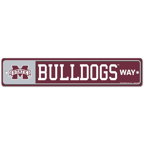 Mississippi State Bulldogs Street / Zone Sign 3.75" x 19"