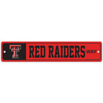 Wholesale-Texas Tech Red Raiders Street / Zone Sign 3.75" x 19"