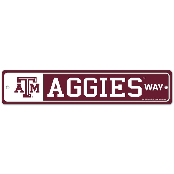 Texas A&M Aggies Street / Zone Sign 3.75"  x 19"