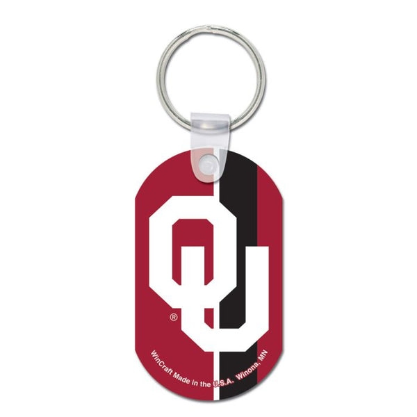 Wholesale-Oklahoma Sooners Metal Key Ring - Aluminum