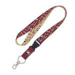 Wholesale-Florida State Seminoles SCATTERPRINT Lanyard w/detachable buckle 1"