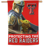 Wholesale-Texas Tech Red Raiders / Star Wars mandalorian Vertical Flag 28" x 40"