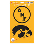 Iowa Hawkeyes America Needs Farmers 2 Pack Magnets 5" x  9"