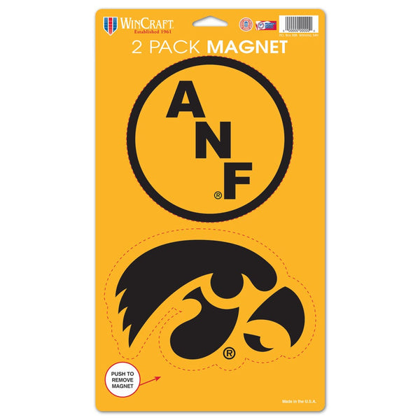 Iowa Hawkeyes America Needs Farmers 2 Pack Magnets 5" x  9"