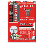 Wholesale-Texas Tech Red Raiders / Star Wars mandalorian Multi-Use Decal 11" x 17"