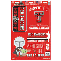 Wholesale-Texas Tech Red Raiders / Star Wars mandalorian Multi-Use Decal 11" x 17"