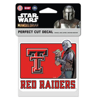 Wholesale-Texas Tech Red Raiders / Star Wars mandalorian Perfect Cut Color Decal 4" x 4"