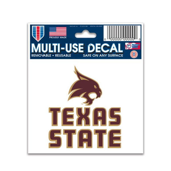 Wholesale-Texas State Bobcats Multi-Use Decal 3" x 4"