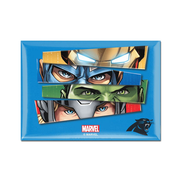 Carolina Panthers / Marvel (C) 2021 Marvel Metal Magnet 2.5" x 3.5"