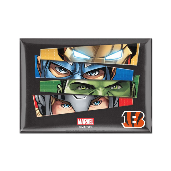 Cincinnati Bengals / Marvel (C) 2021 Marvel Metal Magnet 2.5" x 3.5"