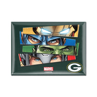 Green Bay Packers / Marvel (C) 2021 Marvel Metal Magnet 2.5" x 3.5"