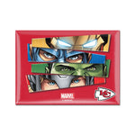 Kansas City Chiefs / Marvel (C) 2021 Marvel Metal Magnet 2.5" x 3.5"