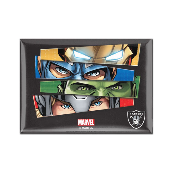 Las Vegas Raiders / Marvel (C) 2021 Marvel Metal Magnet 2.5" x 3.5"