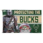 Milwaukee Bucks / Star Wars Mandalorian Flag - Deluxe 3' X 5'