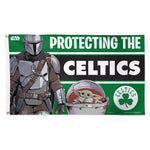 Boston Celtics / Star Wars mandalorian Flag - Deluxe 3' X 5'