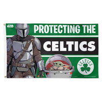 Boston Celtics / Star Wars mandalorian Flag - Deluxe 3' X 5'
