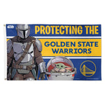 Golden State Warriors / Star Wars mandalorian Flag - Deluxe 3' X 5'