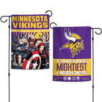 Minnesota Vikings / Marvel (C) 2021 Marvel Garden Flags 2 sided 12.5" x 18"