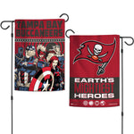 Tampa Bay Buccaneers / Marvel (C) 2021 Marvel Garden Flags 2 sided 12.5" x 18"
