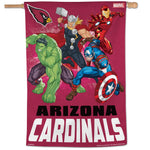 Arizona Cardinals / Marvel (C) 2021 Marvel Vertical Flag 28" x 40"
