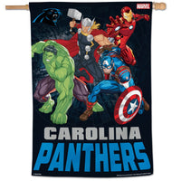 Carolina Panthers / Marvel (C) 2021 Marvel Vertical Flag 28" x 40"