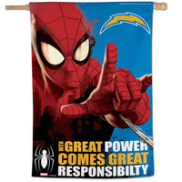 Los Angeles Chargers / Marvel (C) 2021 Marvel Vertical Flag 28" x 40"