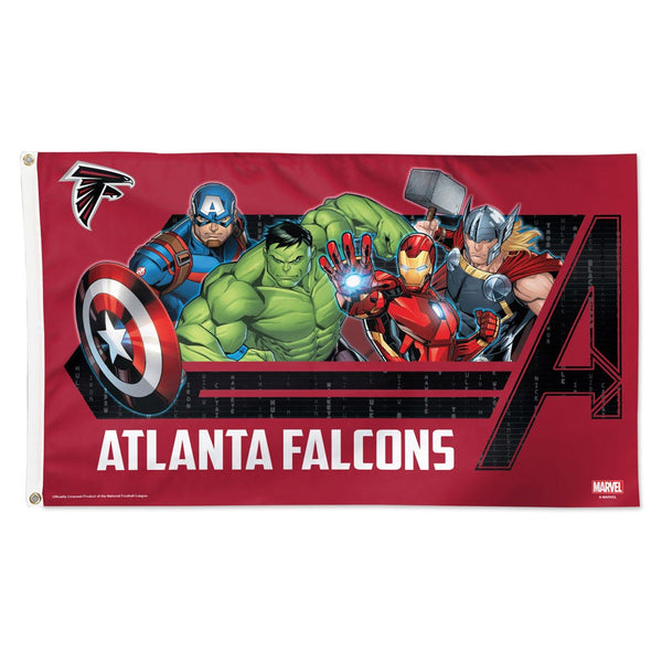 Atlanta Falcons / Marvel (C) 2021 Marvel Flag - Deluxe 3' X 5'