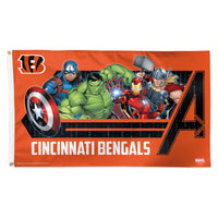 Cincinnati Bengals / Marvel (C) 2021 Marvel Flag - Deluxe 3' X 5'