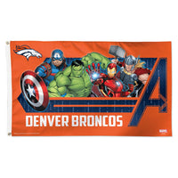 Denver Broncos / Marvel (C) 2021 Marvel Flag - Deluxe 3' X 5'