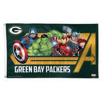 Green Bay Packers / Marvel (C) 2021 Marvel Flag - Deluxe 3' X 5'
